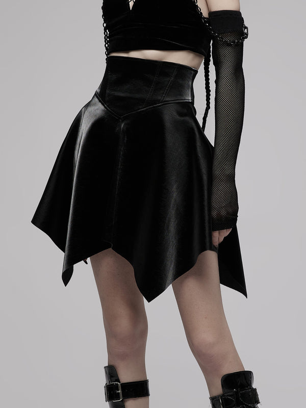 Zipped Asymmetric Skirt from Punk Rave