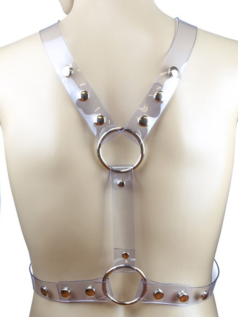 Skin Two UK Clear Vinyl Vertical Harness Harness