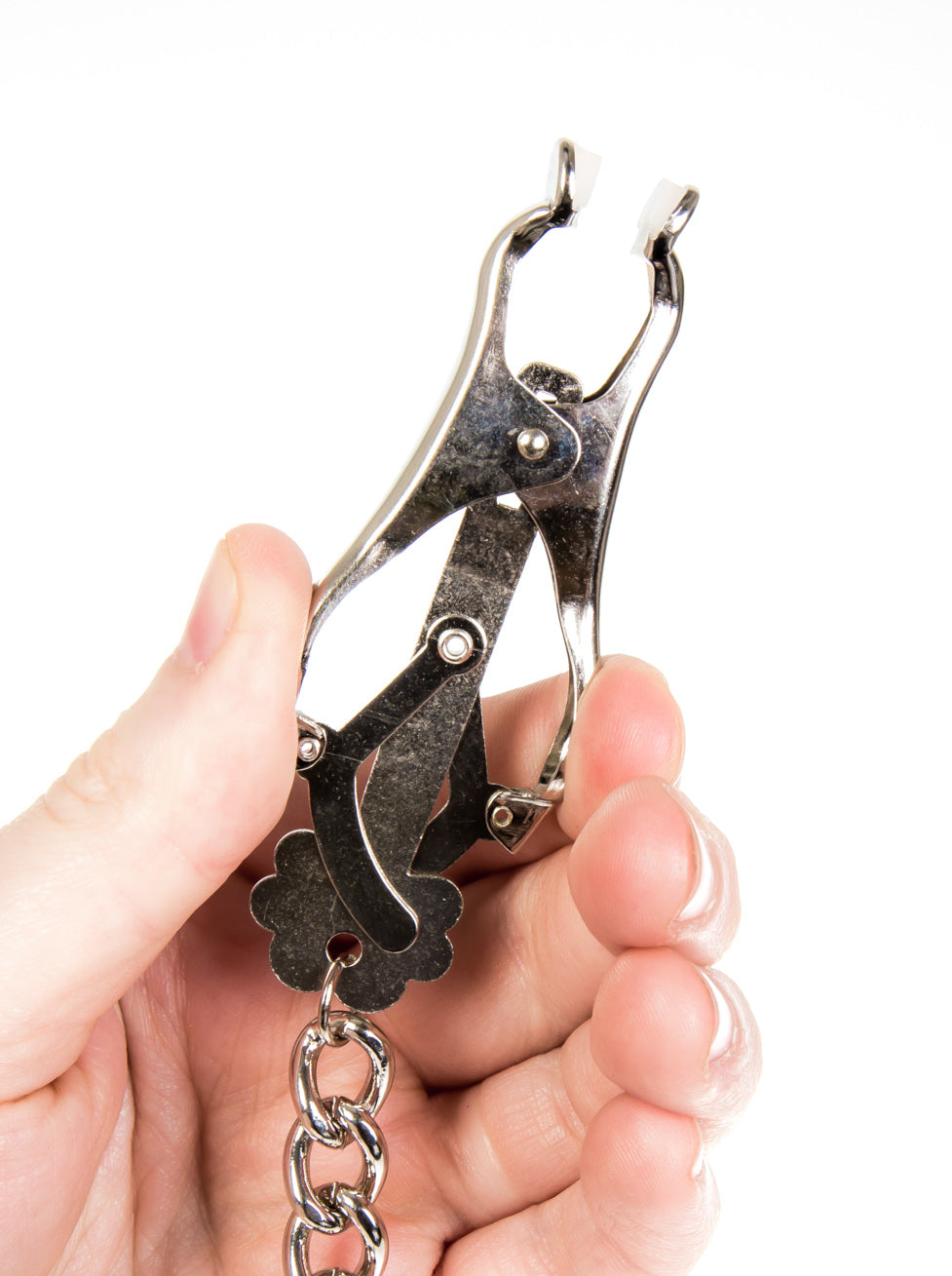 clover-clamps-with-chain-nipple-bondage-play-from-honour-skin-two-uk