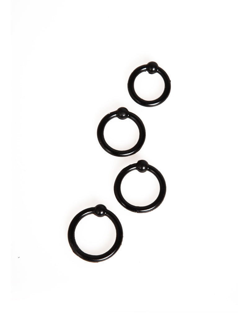 Skin Two UK Cock Ring with Stimulator Ball 4 Pack Male Sex Toy