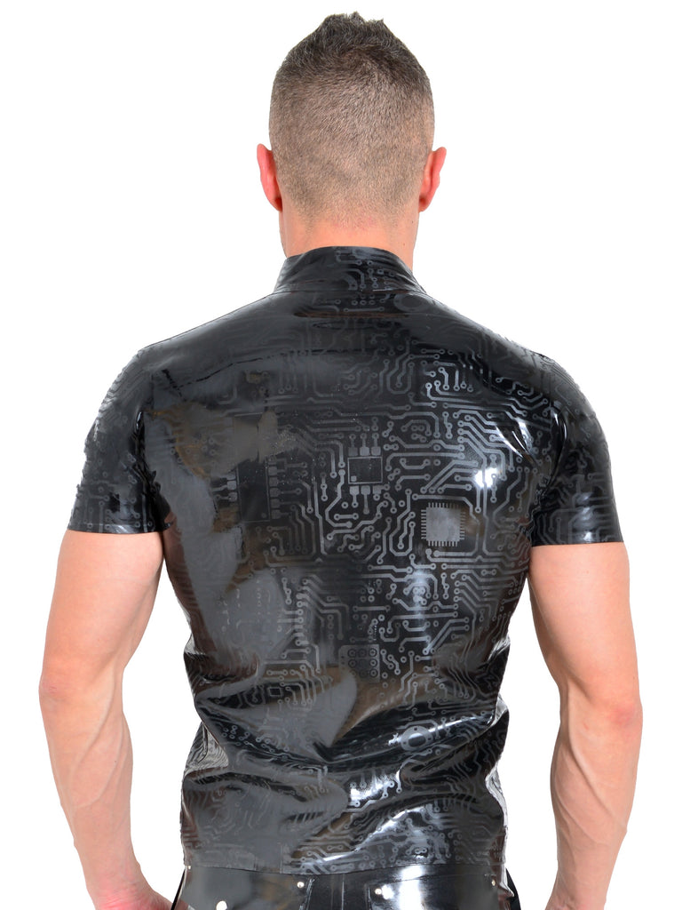 Skin Two UK Collared Circuit T-Shirt with Zip Top