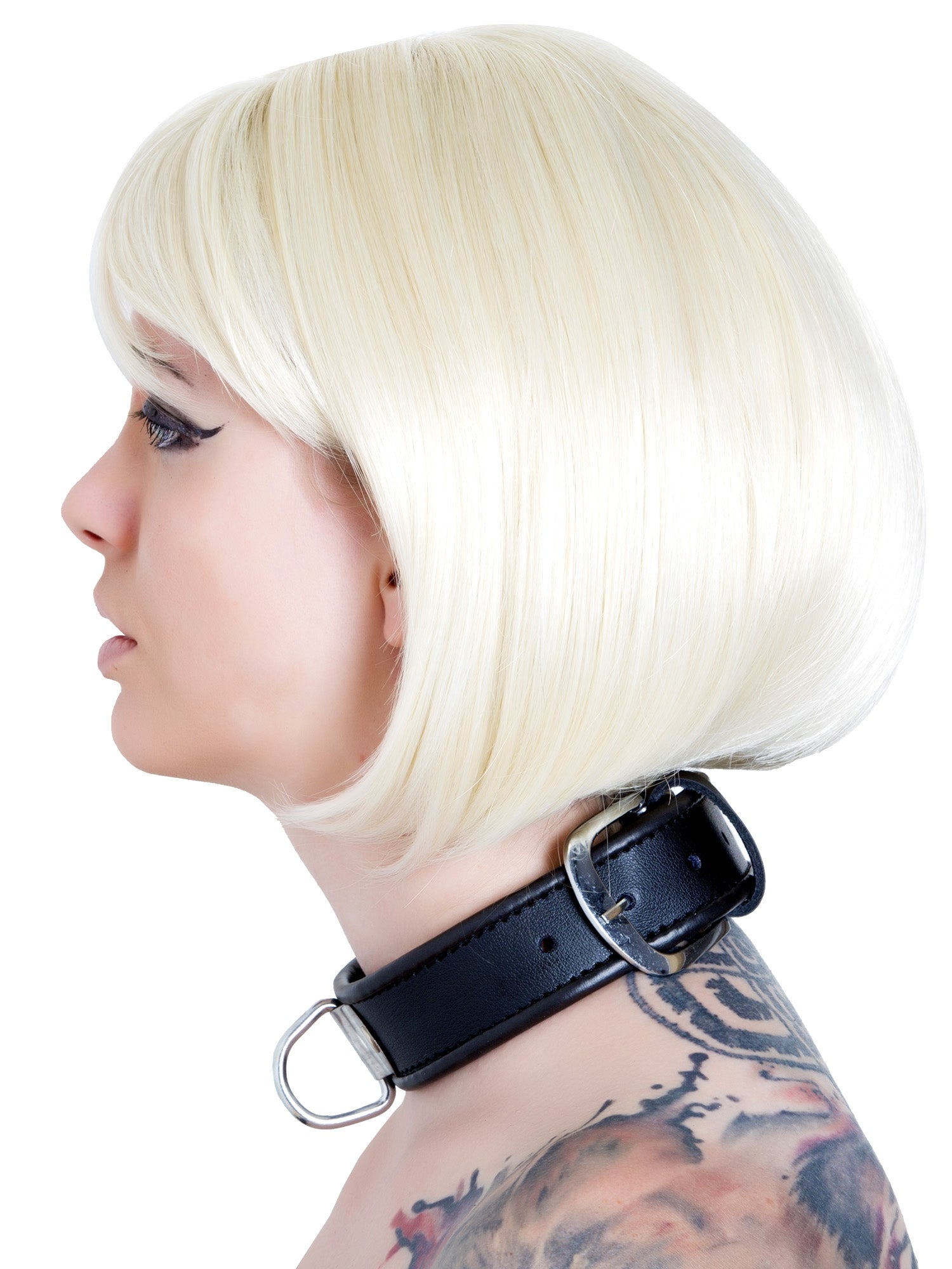 D-Ring Collar in Black | Bondage Collars and Leads from Honour – Skin ...