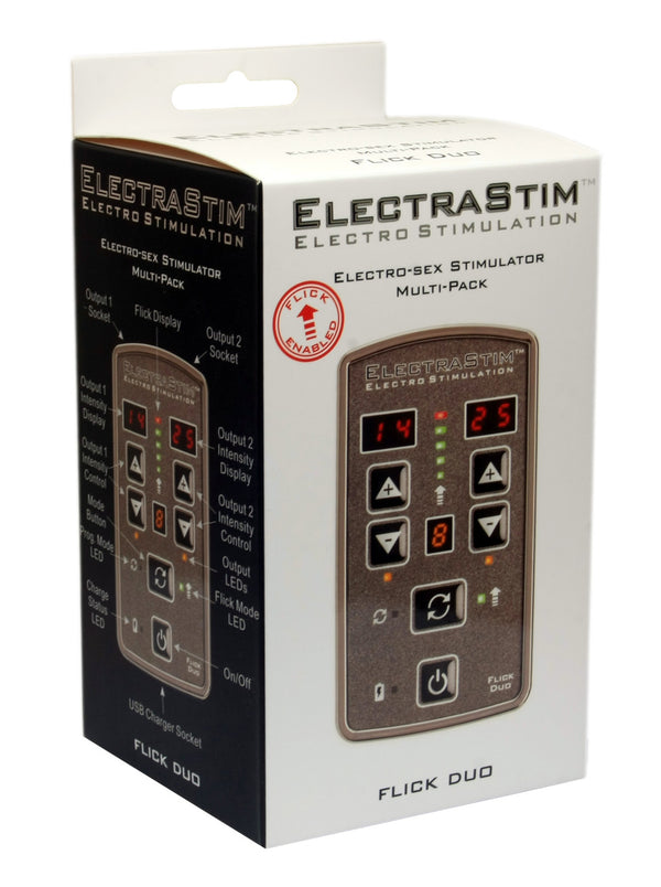 Skin Two UK Electrastim Flick Duo Stimulator Multi Pack Electro Sex