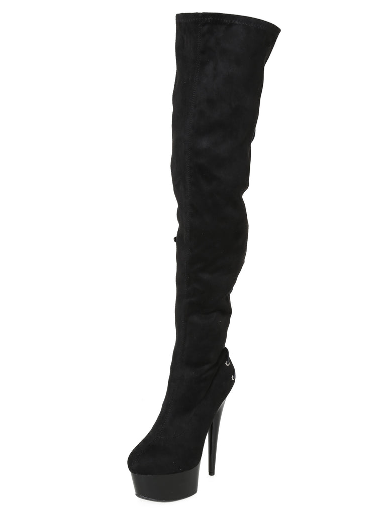 Skin Two UK Fare Thigh High Boot Shoes