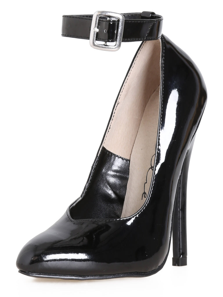 Skin Two UK Fetish Pump With Ankle Strap Shoes