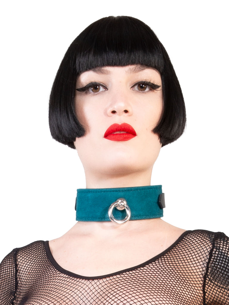 Sensual Suede Collar Purple