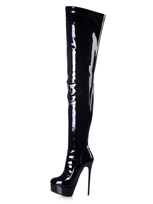 Skin Two UK Galactic Starburst Thigh High Stiletto Boots Shoes