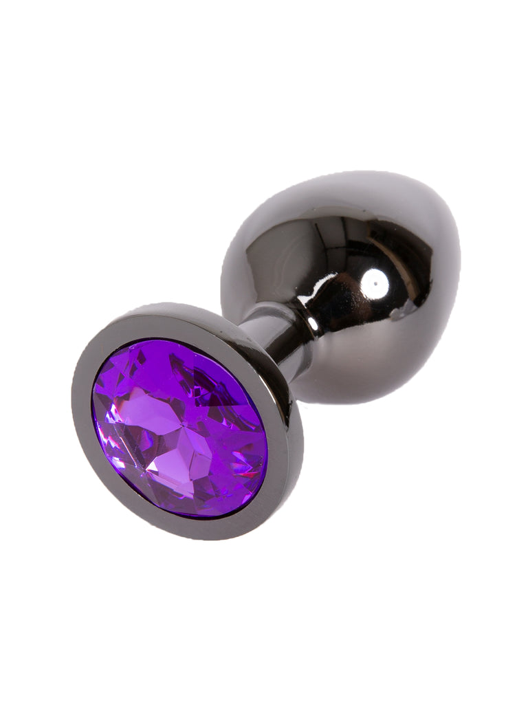 Gunman Purple Butt Plug Medium | Metal Jewelled Anal Play Skin Two UK Gunman Purple Butt Plug Medium | Metal Jewelled Anal Play Skin Two UK