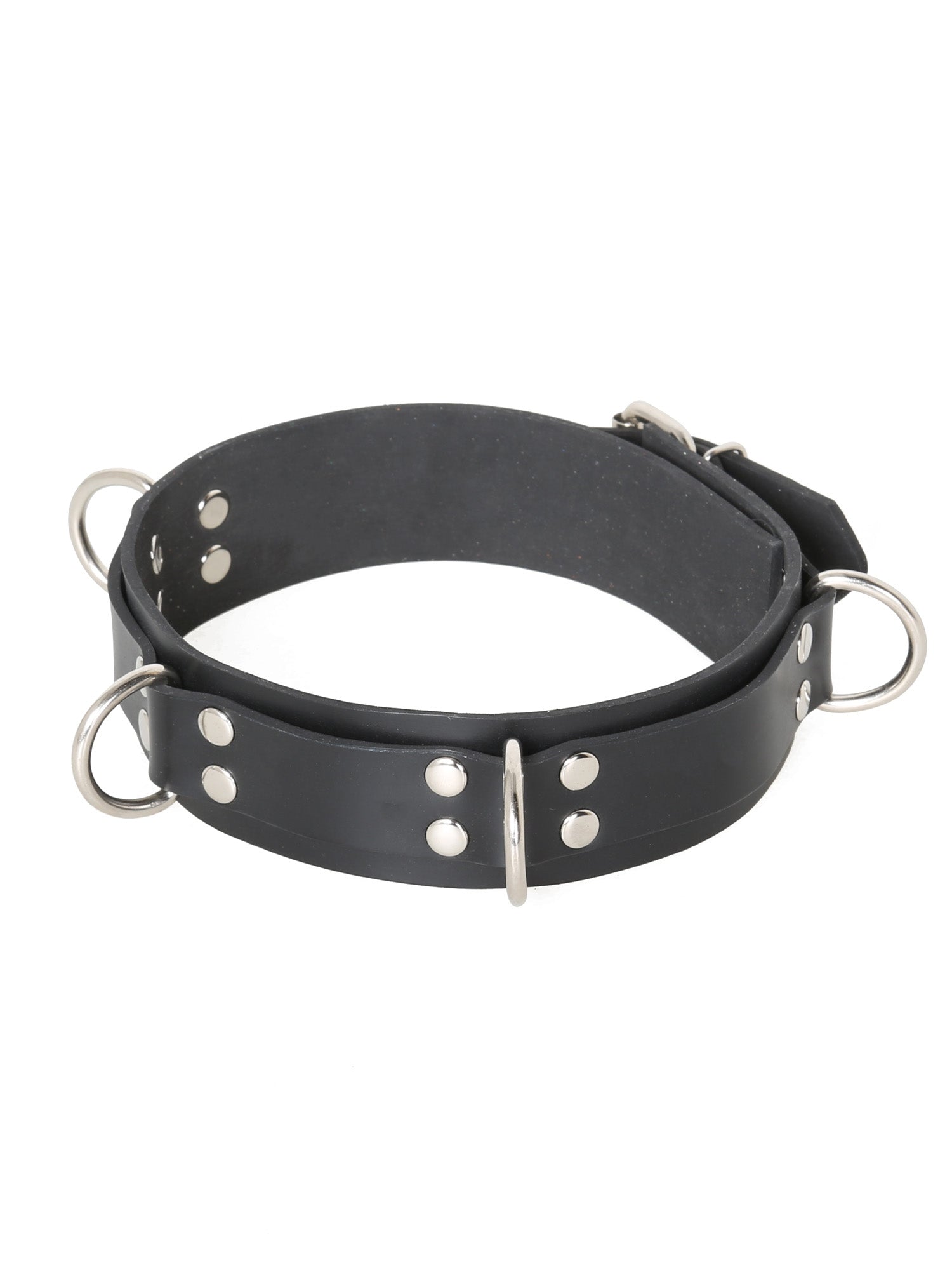 Bondage Collars | HNRX ES Bondage Rubber Collar with 4 D-RingsBondage ...