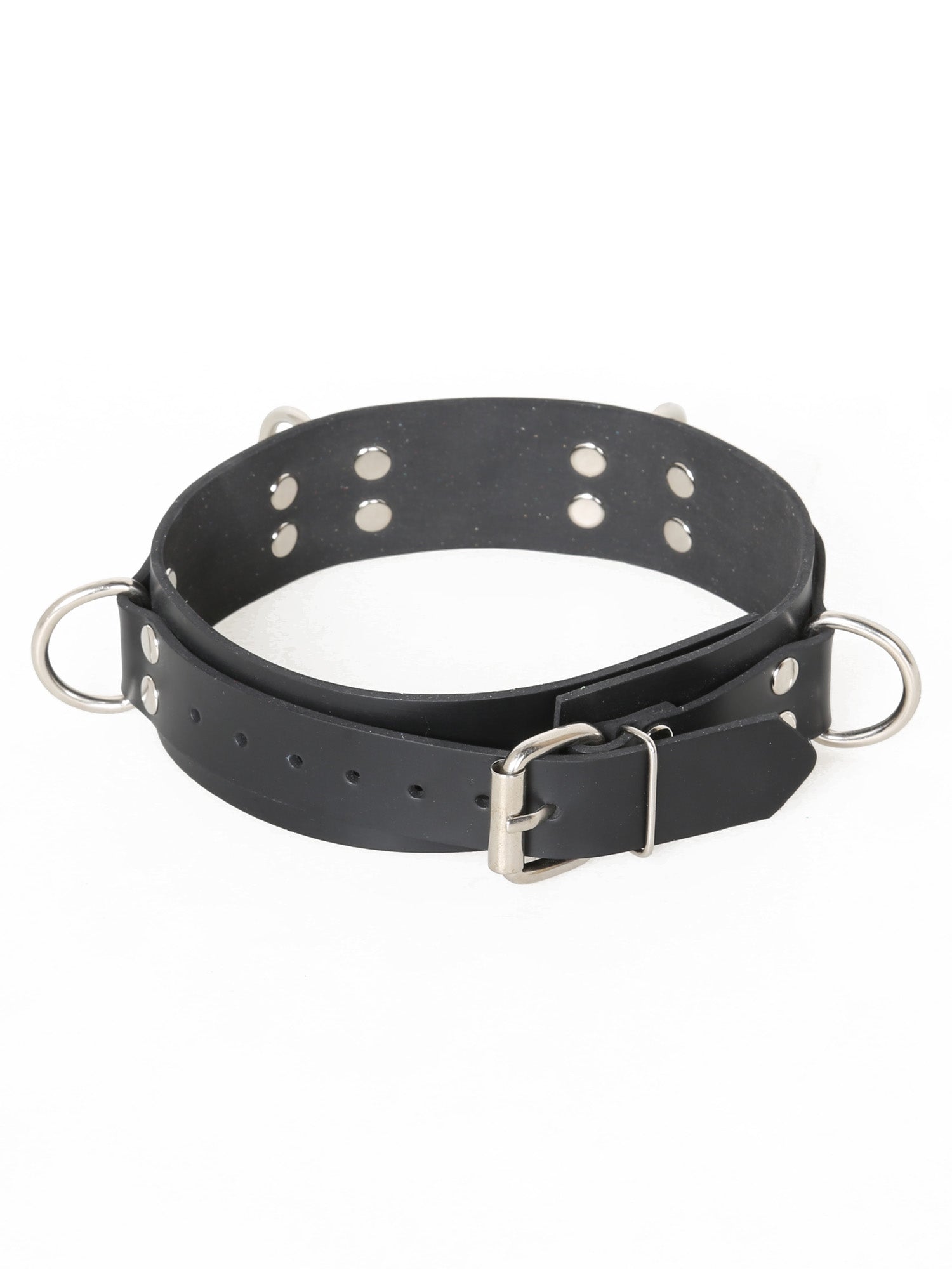Bondage Collars | HNRX ES Bondage Rubber Collar with 4 D-RingsBondage ...