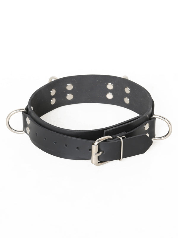 Skin Two UK HNRX ES Bondage Rubber Collar with 4 D-Rings Collar