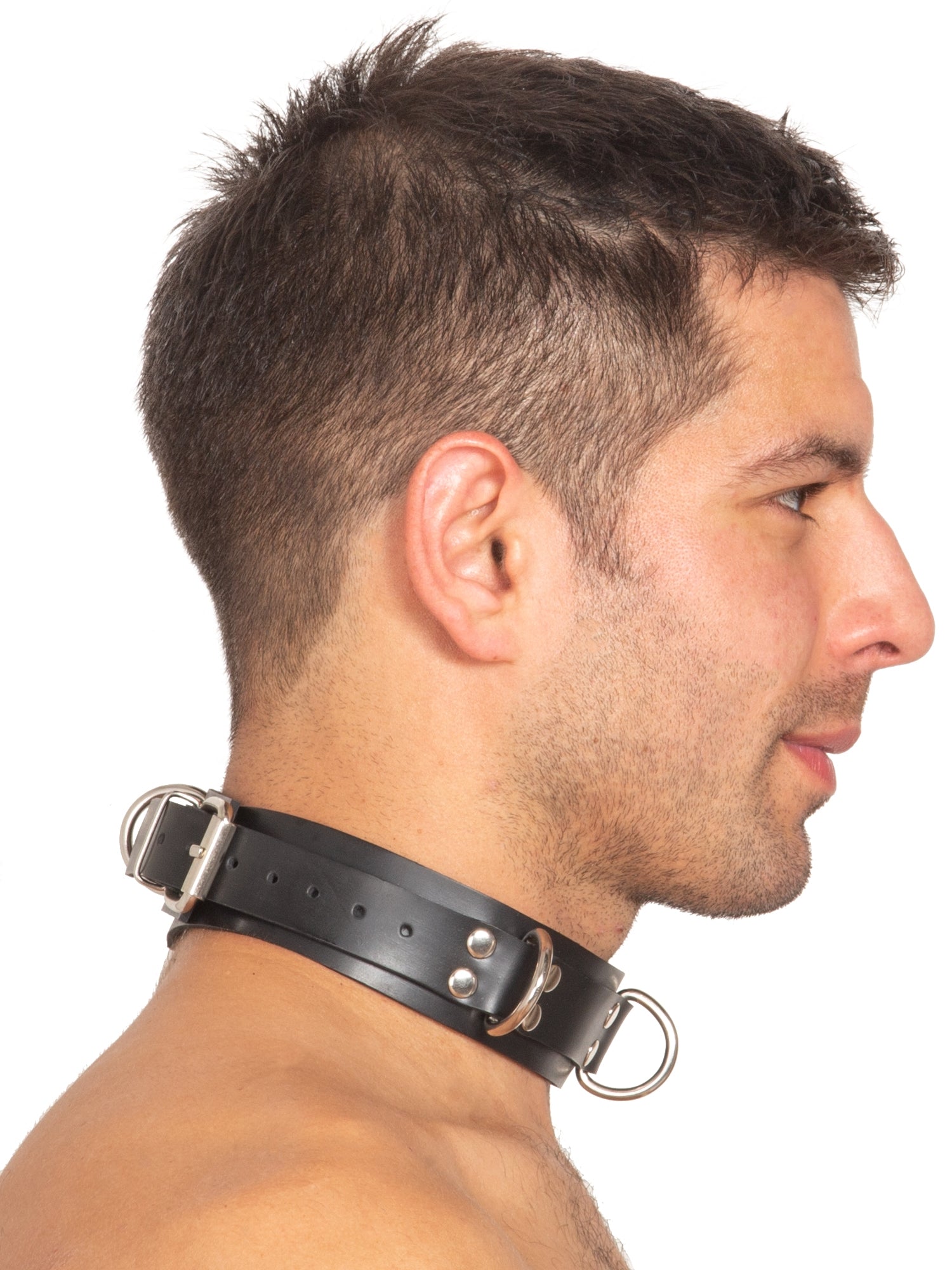 Bondage Collars | HNRX ES Bondage Rubber Collar with 4 D-RingsBondage ...