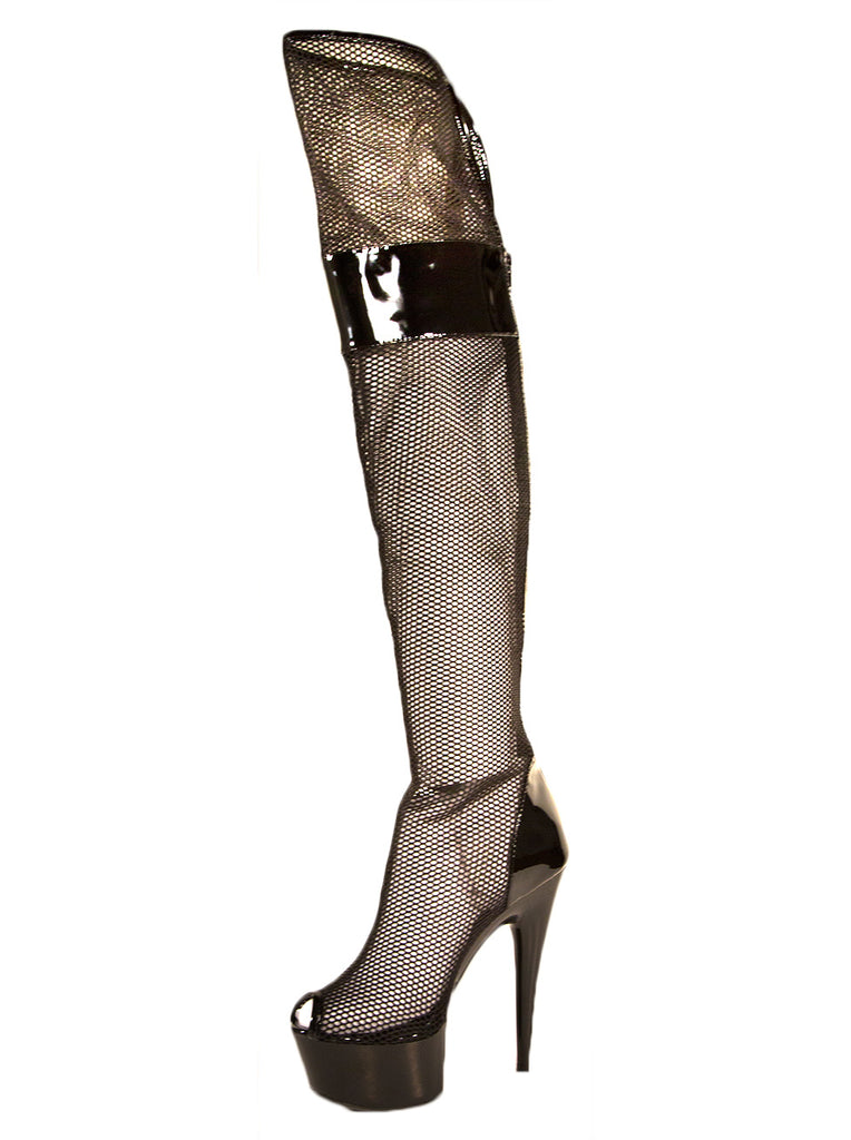 Skin Two UK Ivy Mesh Boots Shoes