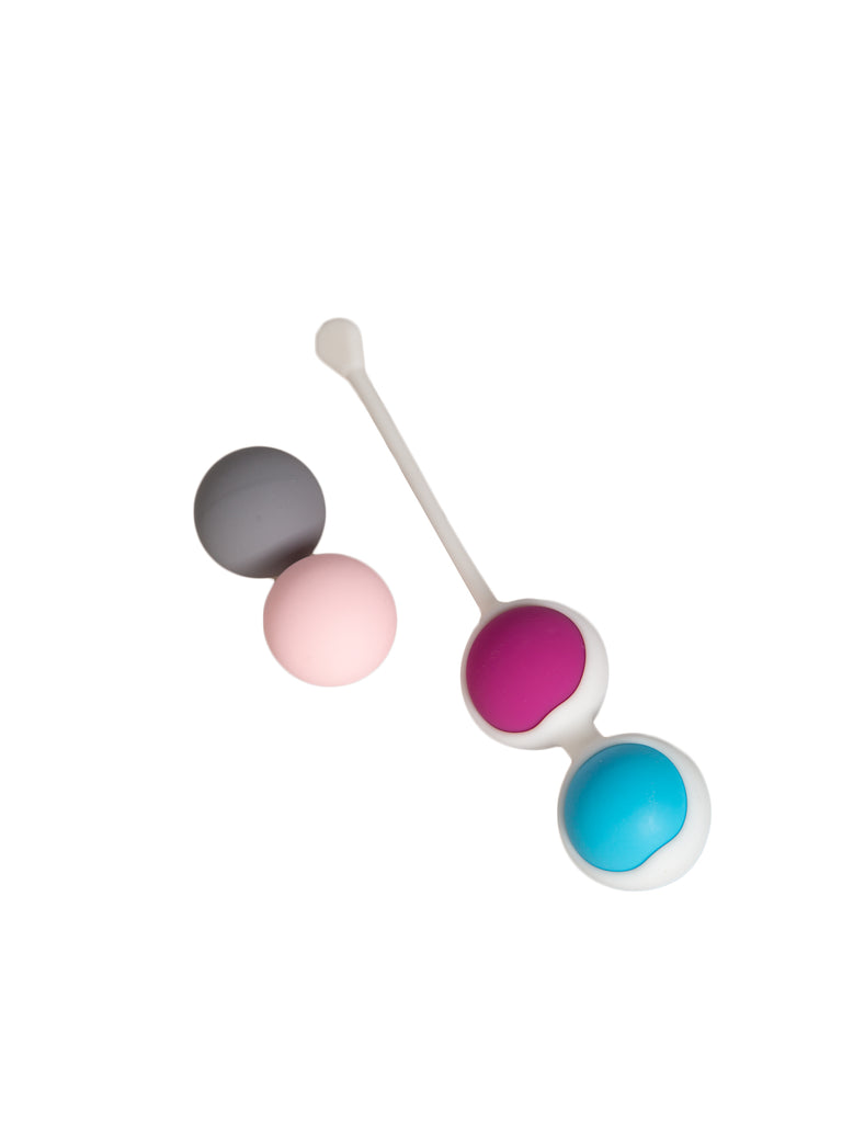Skin Two UK Kegel Training Love Eggs Grey & Pink Eggs & Love Balls