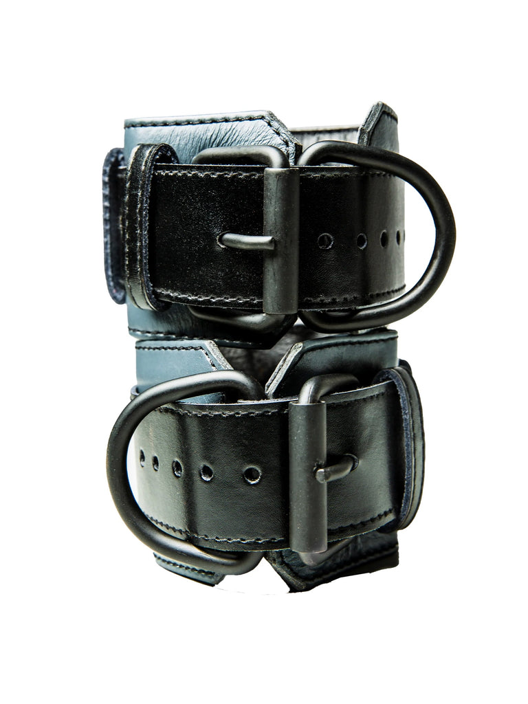 Skin Two UK Bulldog Bondage Cuffs Black/Grey - One Size Cuffs