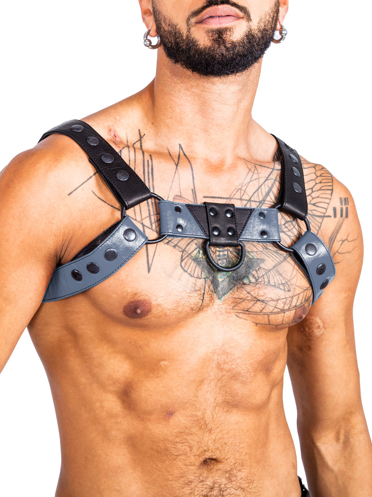 Skin Two UK Bulldog Bondage Harness Black/Red - One Size Harness