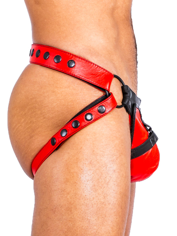 Skin Two UK Bulldog Jockstrap Black/Red - One Size Underwear