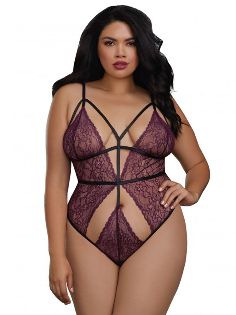 Skin Two UK Lace body with Harness Details Body