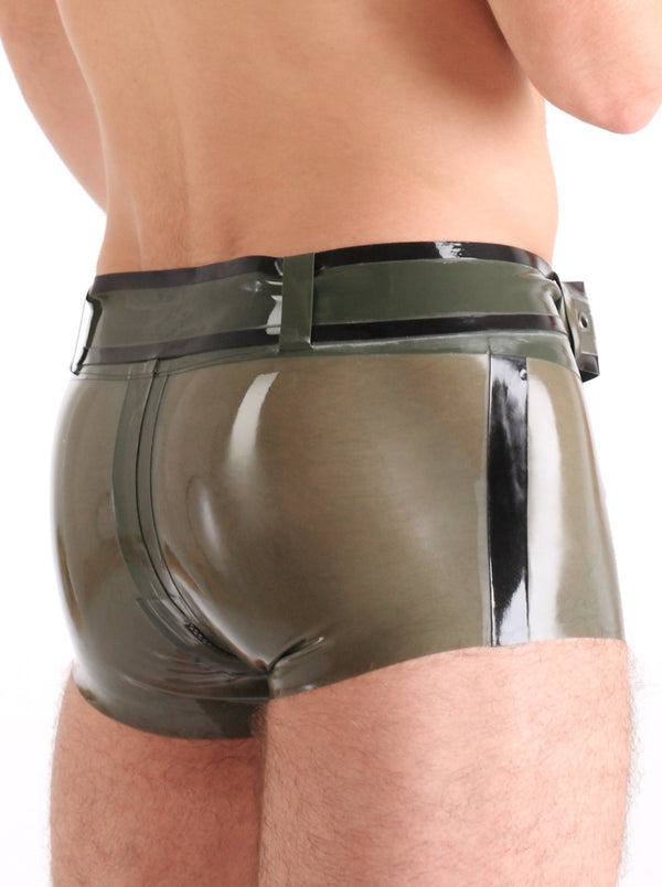 Skin Two UK Latex Rubber Men's Belt Green - One Size Accessories