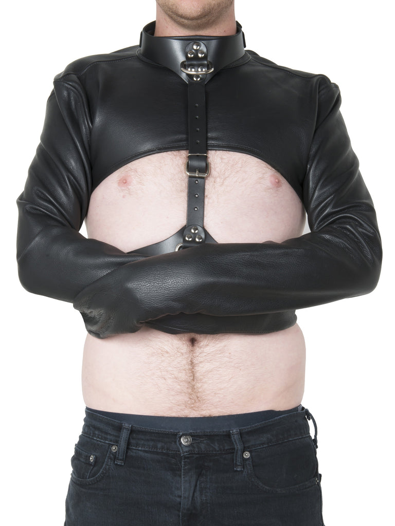 Skin Two UK Leather Bolero Strait Jacket Body Restraints