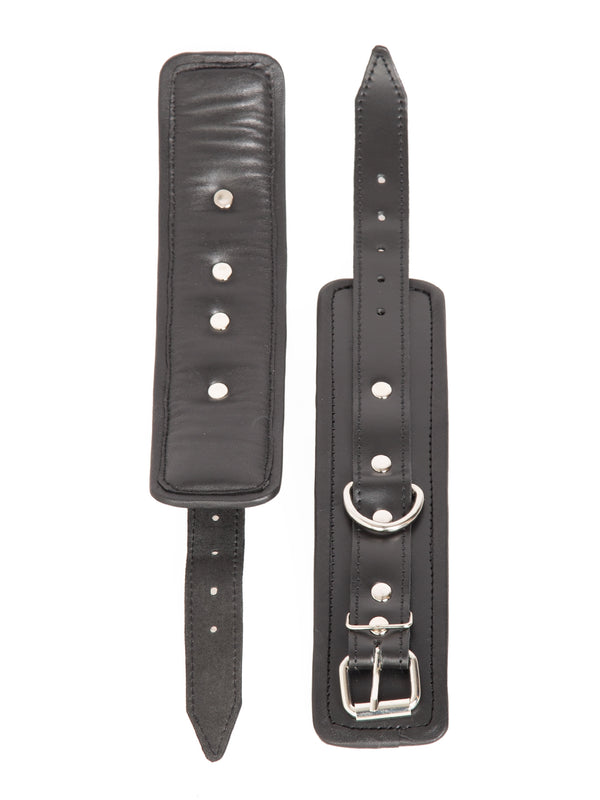 Skin Two UK Leather D-Ring Wrist Cuffs Cuffs