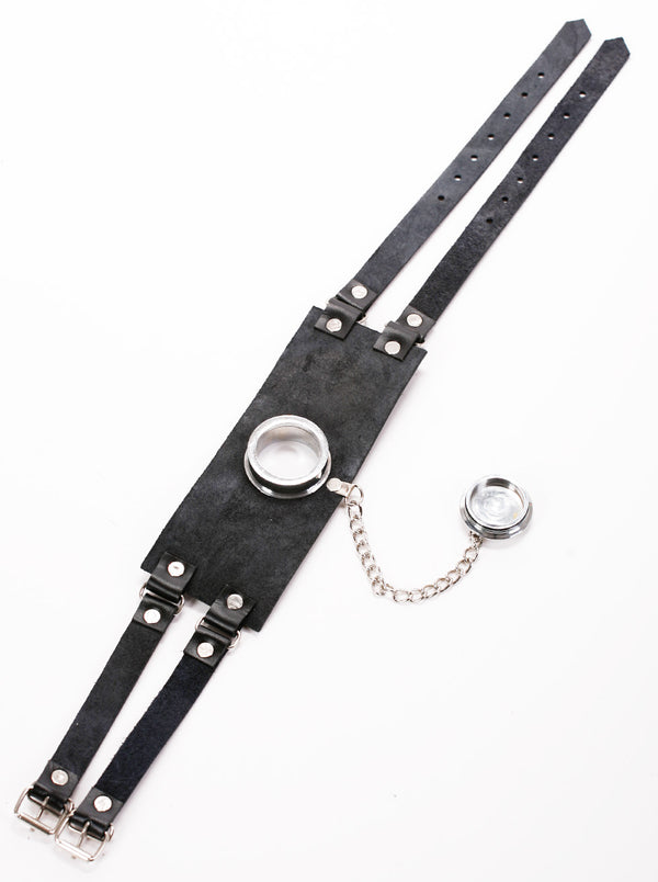 Skin Two UK Leather Gag Metal Plug Gag