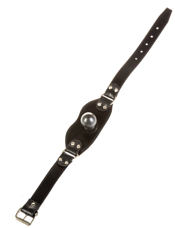 Skin Two UK Leather Head Strap with Penis Gag Gag