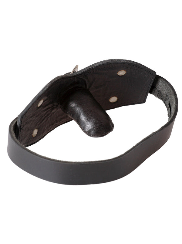 Skin Two UK Leather Internal Penis Gag Blindfold & Collar Set Gag