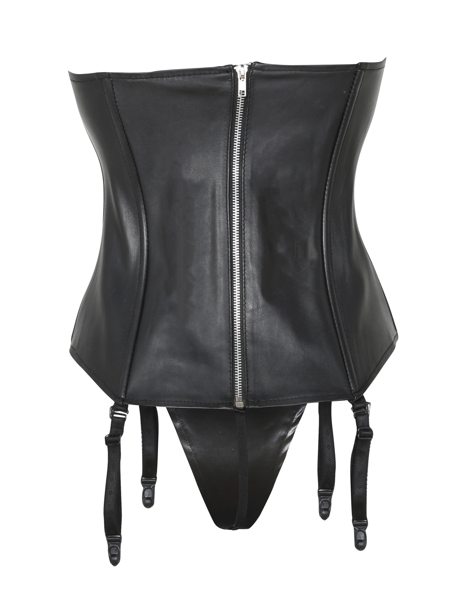 Leather Basques | Leather Lace-Up Basque & G-String SetLeather Clothing ...