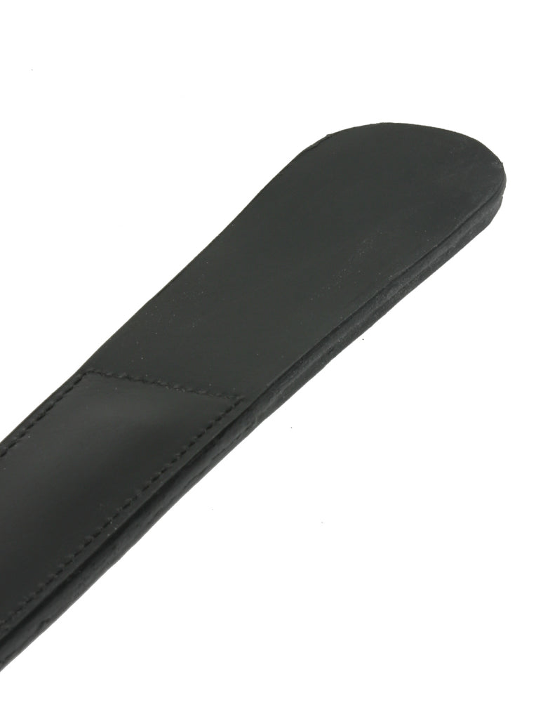 Black Leather Large Clapper Spanker – Skin Two UK