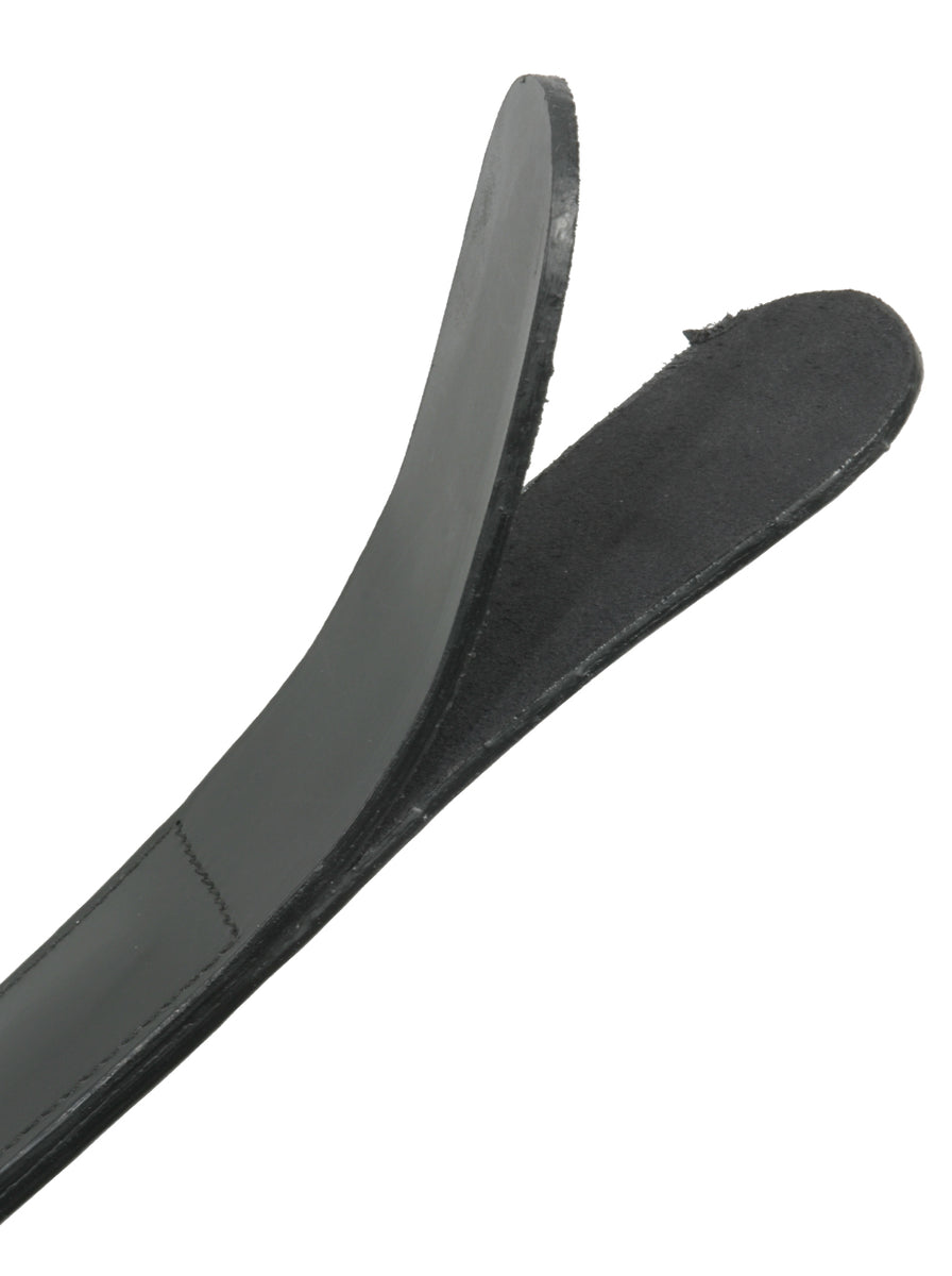 Black Leather Large Clapper Spanker – Skin Two UK