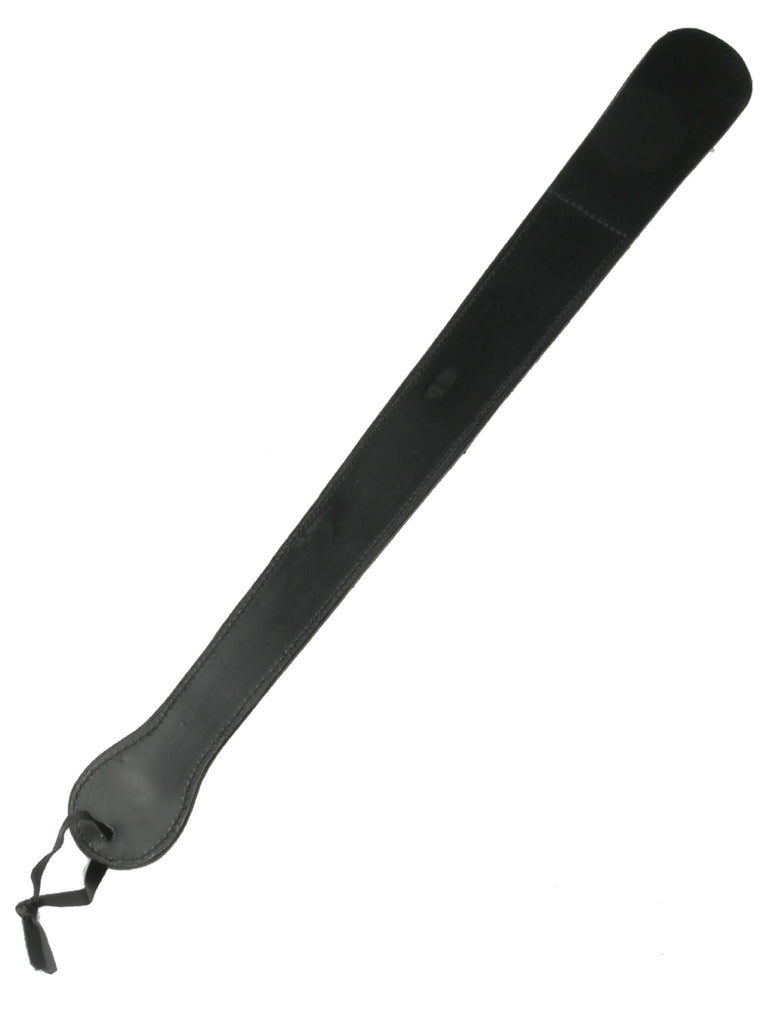 Black Leather Large Clapper Spanker – Skin Two UK