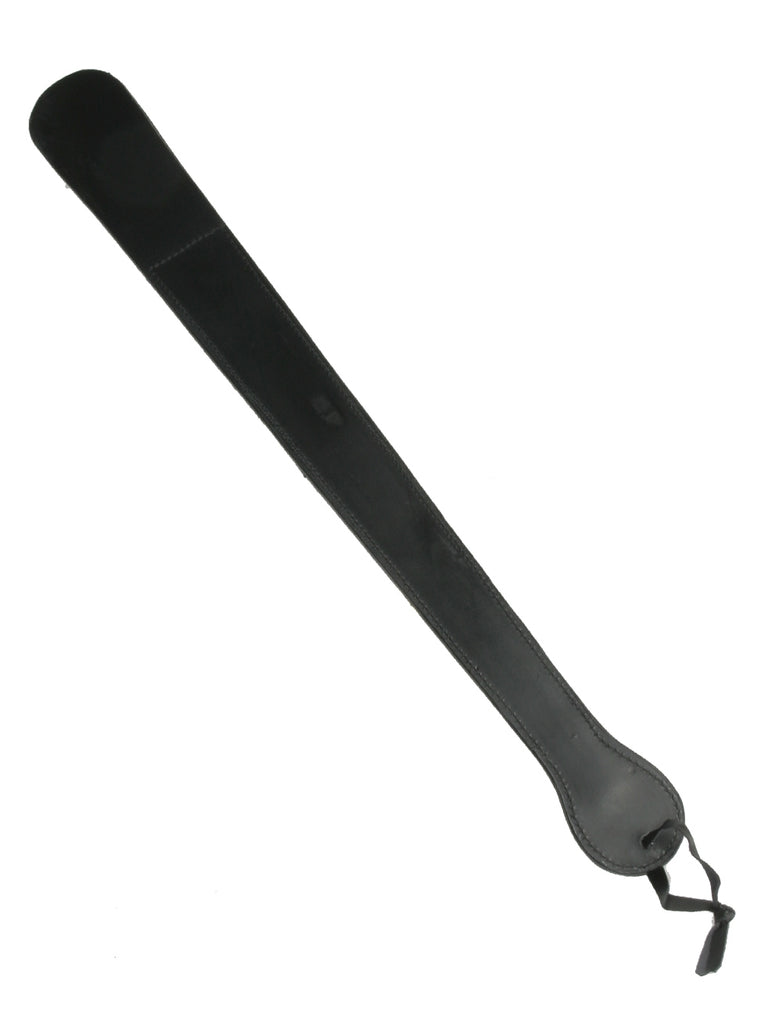 Black Leather Large Clapper Spanker – Skin Two UK
