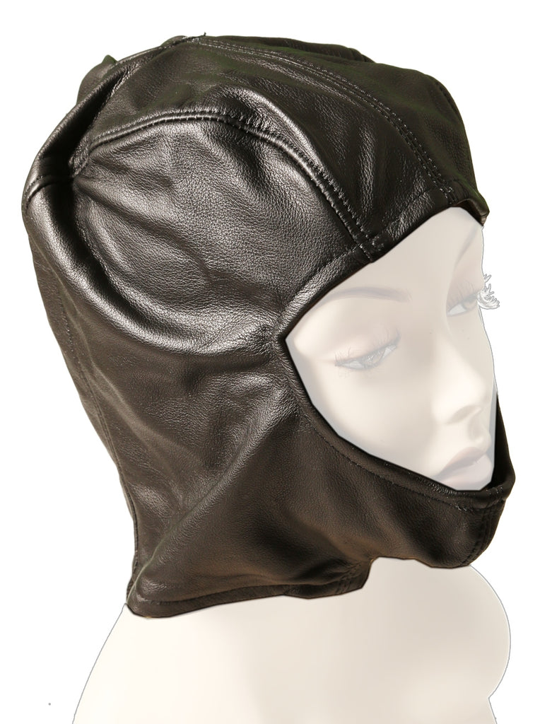 Skin Two UK Leather Open Face Hood - One Size Hood