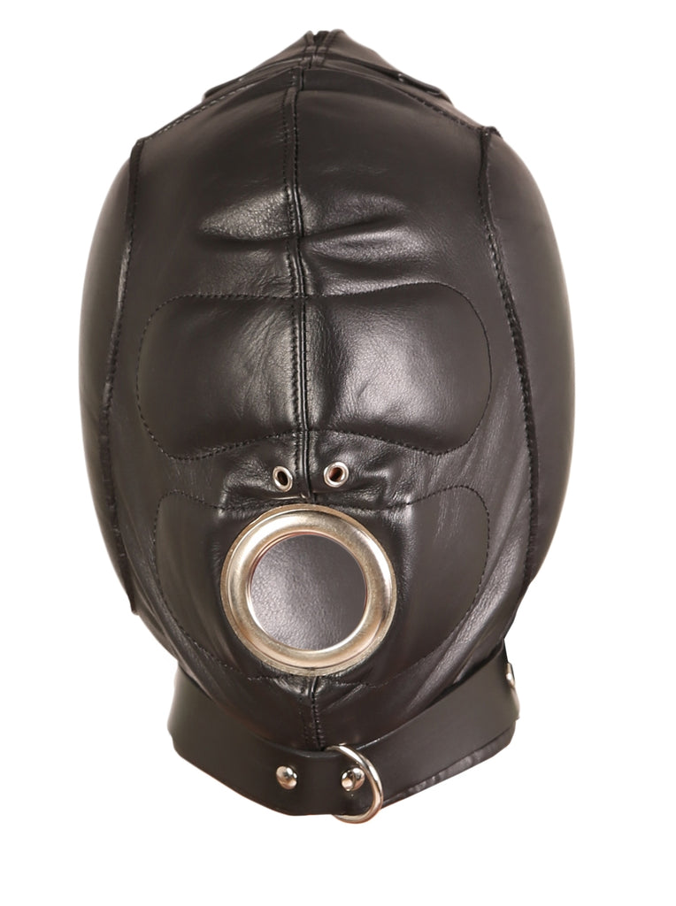 Skin Two UK Leather Open Mouth Hood - One Size Hood