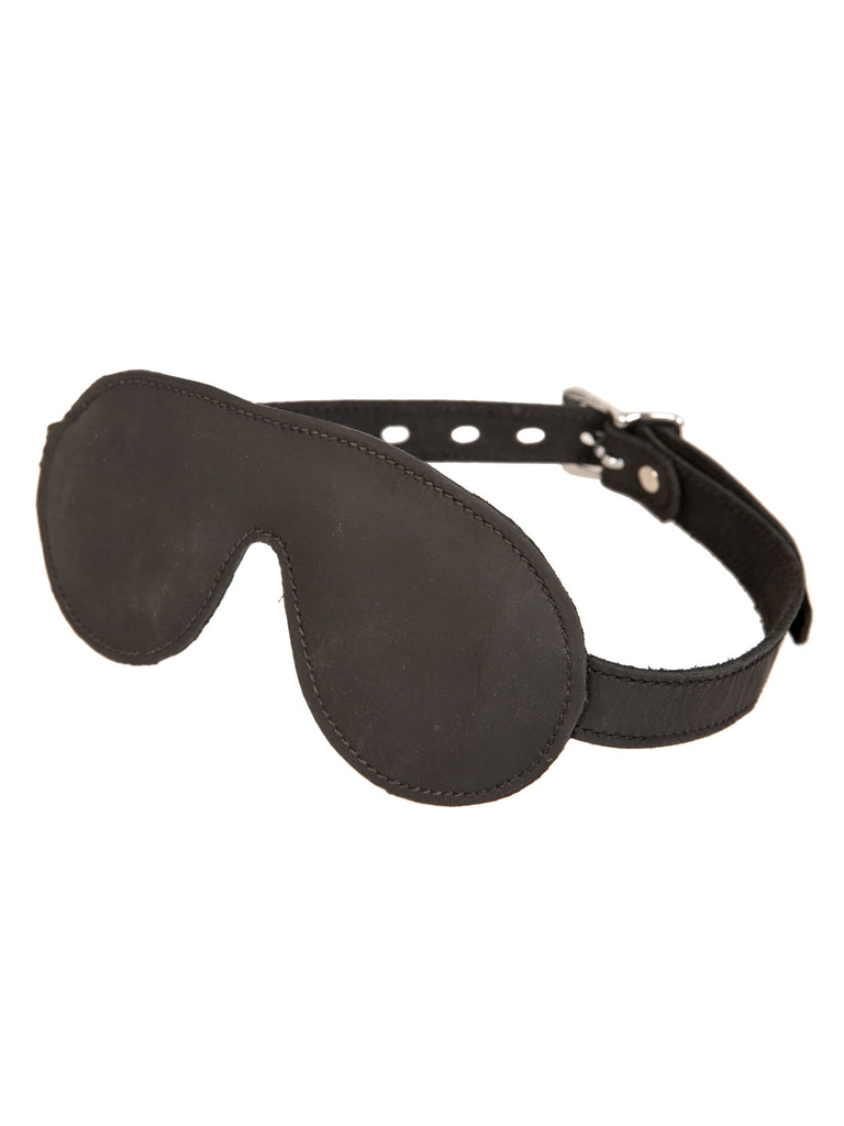 Skin Two UK Leather Padded Blindfold - One Size Blindfolds