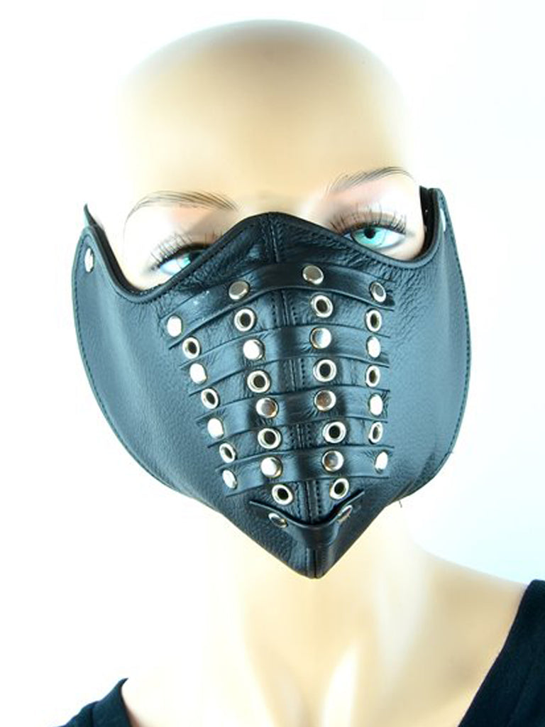 Skin Two UK Leather Rivet Mask - One Size Mask