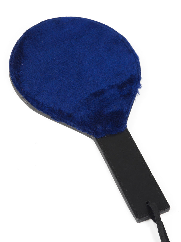 Skin Two UK Leather Round Paddle with Blue Fur LiningCL317 Clearance
