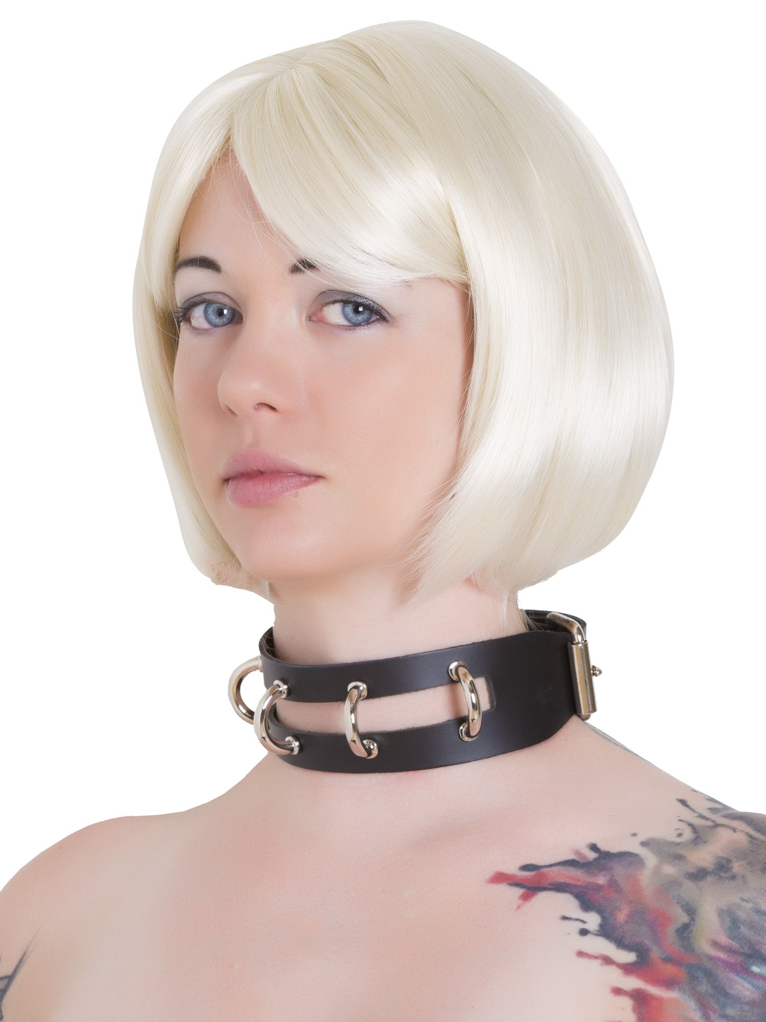 Leather Split D Ring Collar | Bondage Collars and Leads from Honour ...