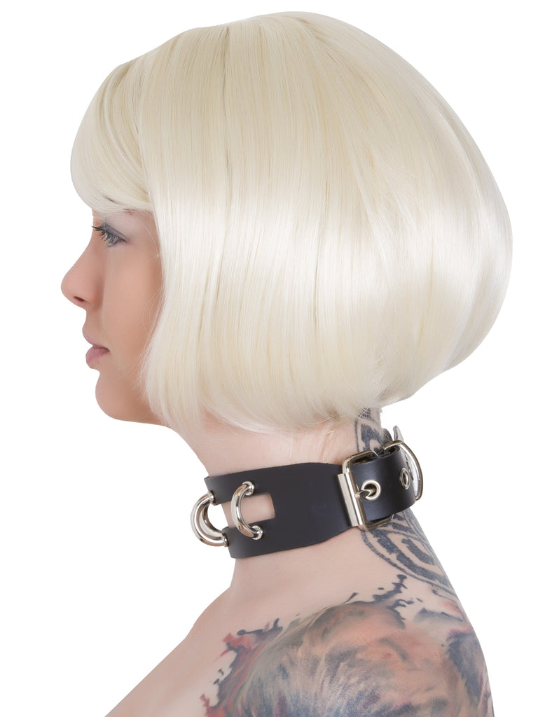 Leather Split D Ring Collar | Bondage Collars and Leads from Honour ...