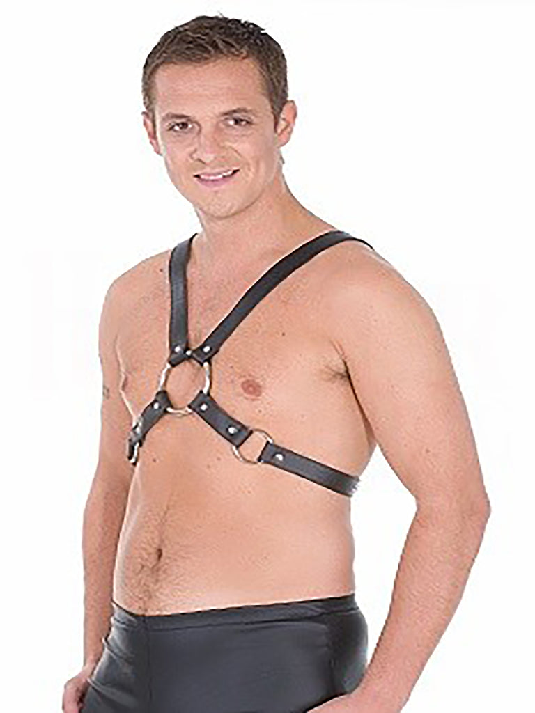 Skin Two UK Leather Upper Body Harness - One Size Harness