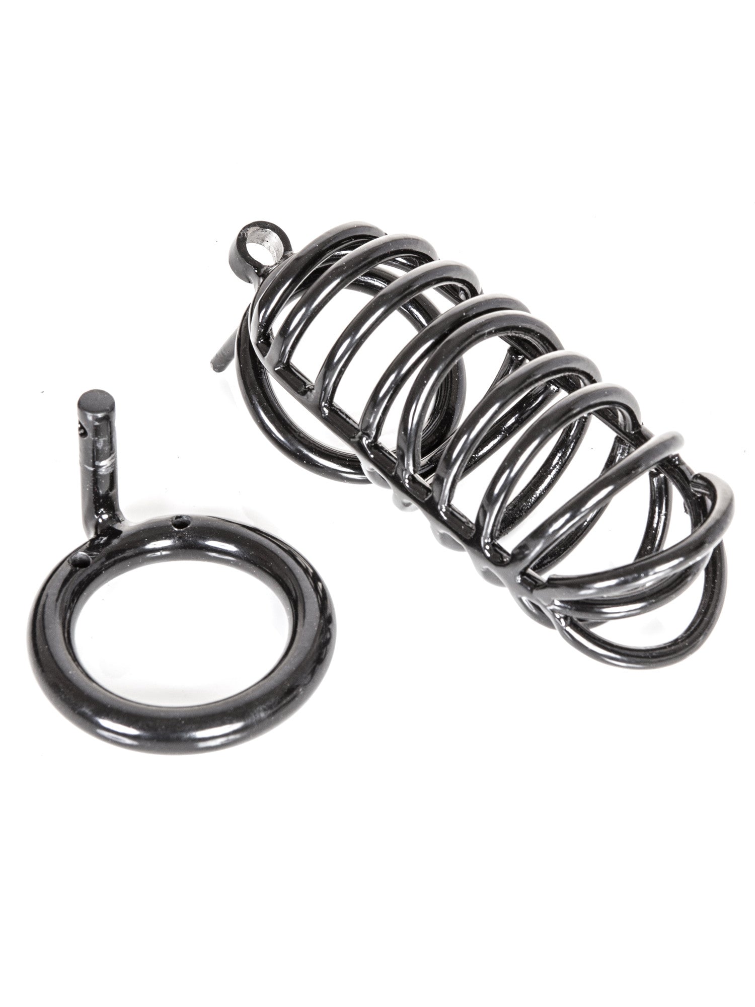 Silver Straight Chastity Cage Skin Two UK