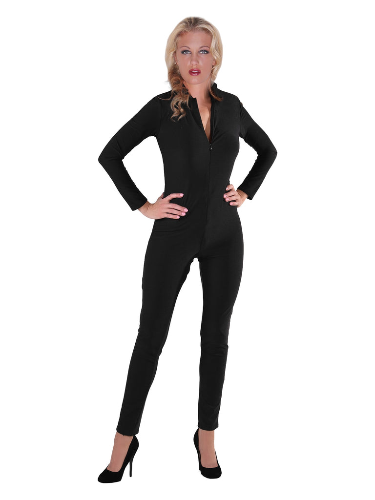 Skin Two UK Lycra Glamazon Catsuit in Black Catsuit