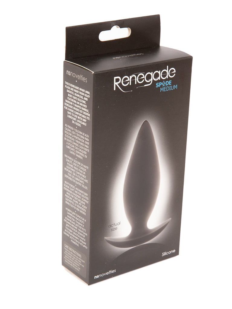 Renegade Spade Butt Plug Medium Black Skin Two UK Renegade Spade Butt Plug Medium Black Skin Two UK
