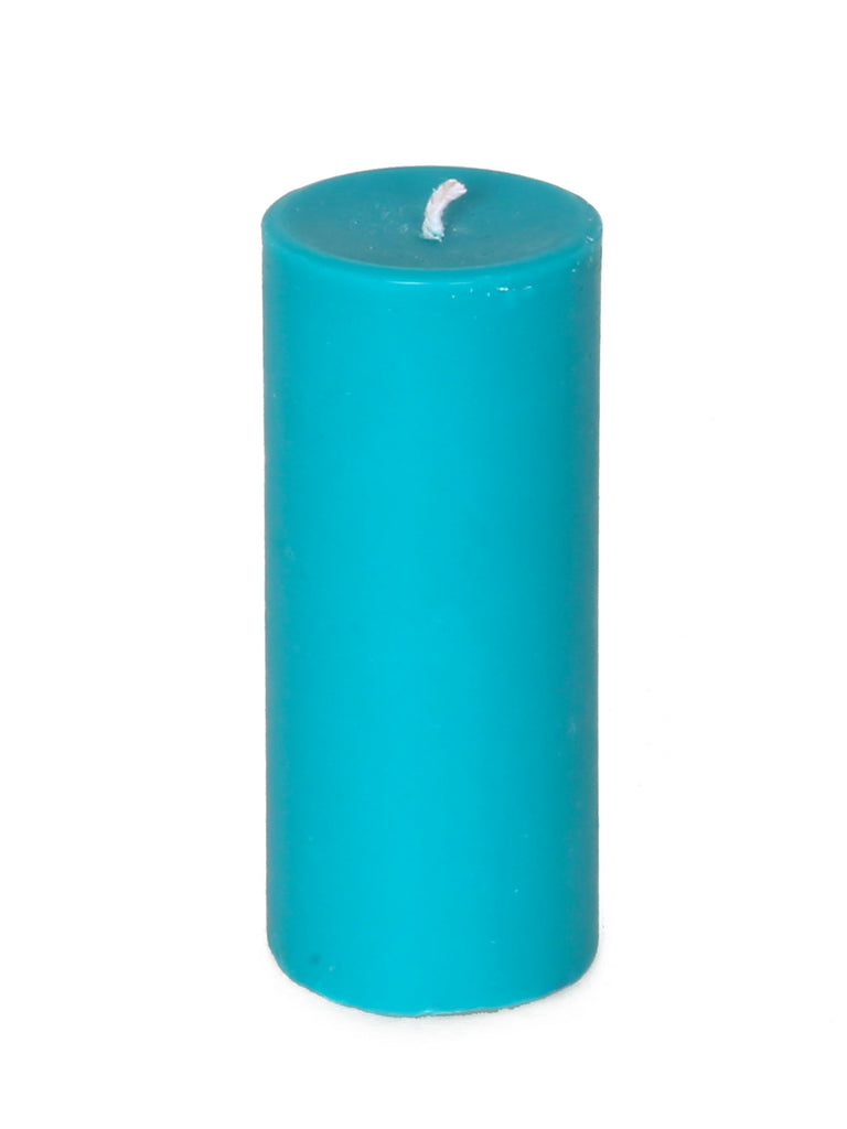 Skin Two UK Medium Pillar Low Burning Wax Play Candle Teal Enhancer