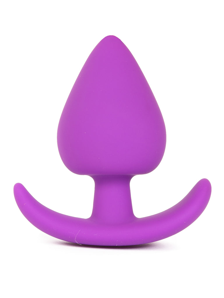 Skin Two UK Medium Silicone Butt Plug in Purple Anal Toy