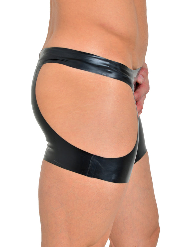 Skin Two UK Mens Open Latex Shorts Shorts