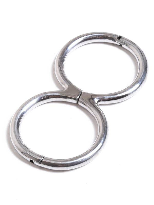 Skin Two UK Men's Round Steel Wrist Cuffs Cuffs