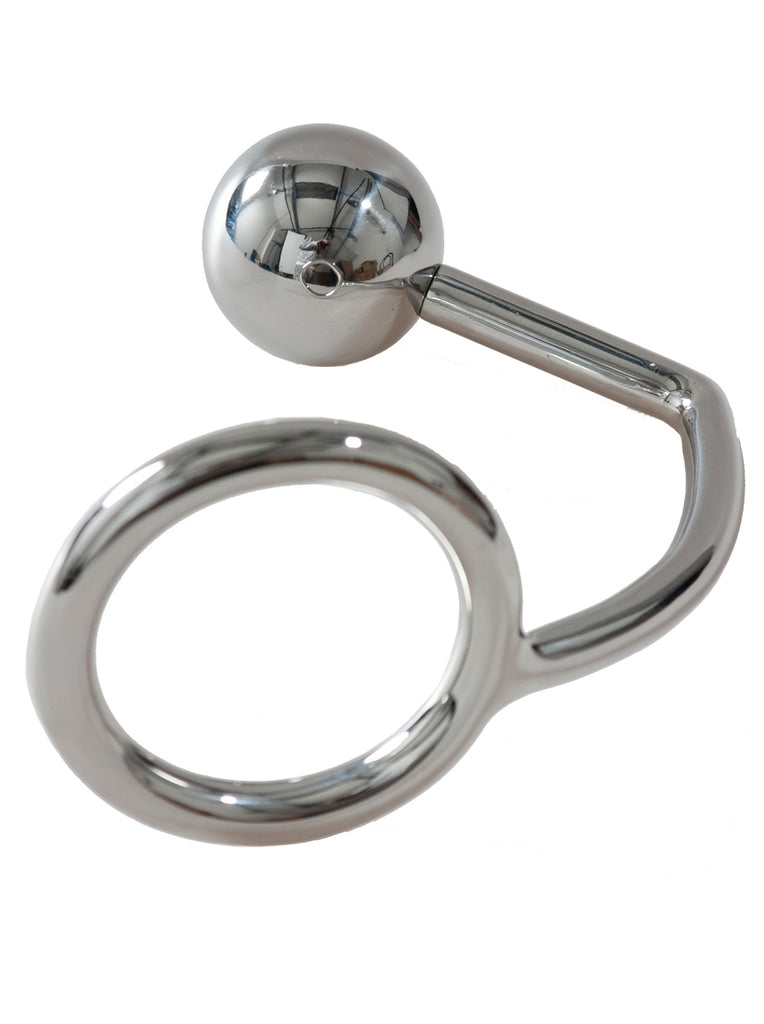 Skin Two UK Metal Cock Ring with Anal Ball Intruder Cock & Ball