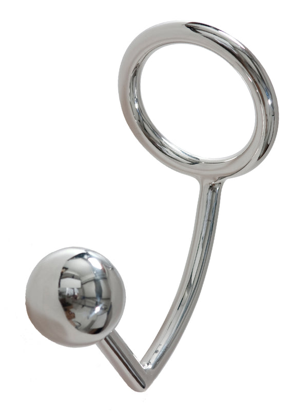 Skin Two UK Metal Cock Ring with Anal Ball Intruder Cock & Ball